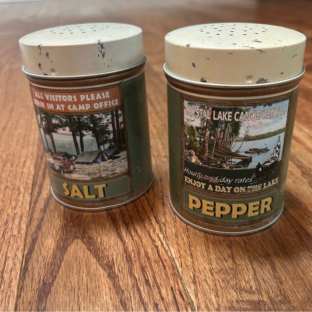 Friday the 13th Movie Vintage Inspired Fishing Resort Salt Pepper Shakers New